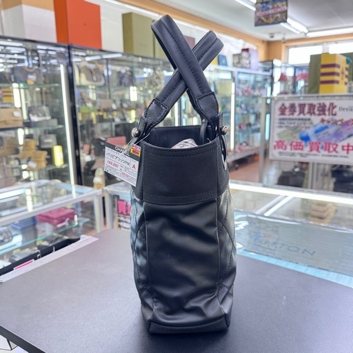 ☆ドリーム荒牧店☆CHANEL シャネル コーティングキャンバス パリビアリッツPM ブラック ☆ドリーム荒牧店☆CHANEL シャネル コーティングキャンバス パリ