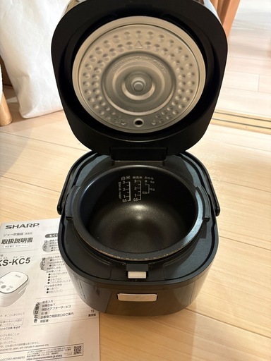 ★ジモティー割あり★炊飯ジャー　SHARP　KS-KC5　2020年製　BK　 高さ(H)--cm× 幅(W)--cm× 奥行(D)--cm【joh4639】 SHARP ジャー炊飯器KS-KC5 (Yoshi) 高槻のキッチン家電《炊飯器》の