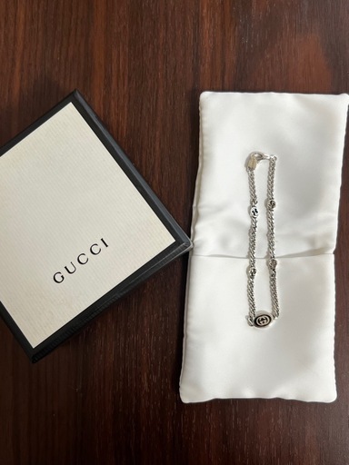 GUCCI 新品同様品　インターロッキングGブレスレット　刻印18 極美品