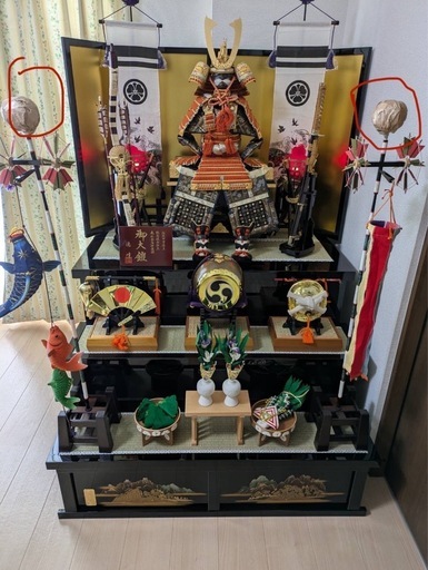 五月人形　三段飾り