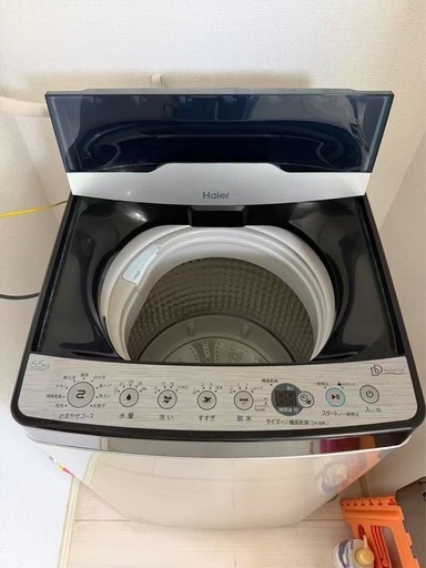 【美品】洗濯機 5.5kg Haier 2023年製