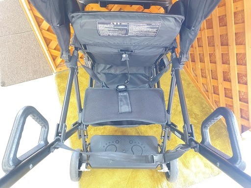 【愛品館 江戸川店】カトージ 二人でGO 2人乗りベビーカー リアシート レインカバー付き ID:110-026017-007