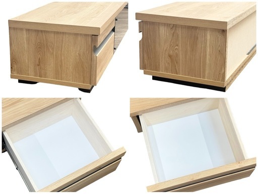 ◯極美品 テレビボード 180cm幅 ローボード テレビ台 ナチュラル 1800mm ガラスフラップ AVボード 中古品■ジモティ姫路 ◯極美品 テレビボード 180cm幅 ローボード テレビ台 ナチュラル