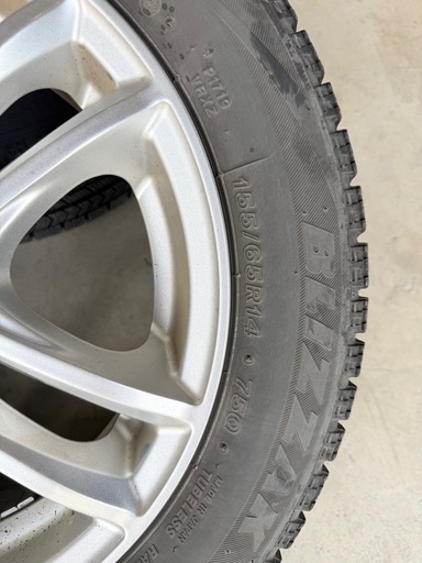 155/65r14  Bridgestone スタッドレスタイヤホイール