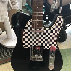 ジャングルジャングル貝塚店　BUSKERS エレキギター　ブラック　チェック柄　お洒落　貝塚市　二色浜　泉佐野市　泉南市　阪南市　リサイクルショップの画像