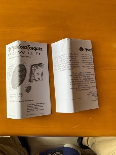 Rockford Fosgate T2T-S スピーカー