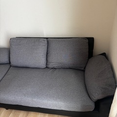 ジモティ来店特価!! 3人がけソファー ブルー J-2505158