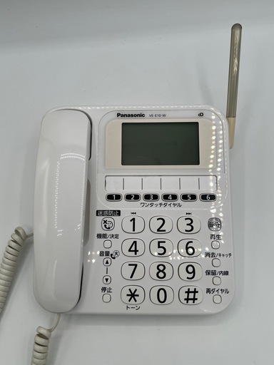 Panasonic VE-GE10-W ホワイト電話機
