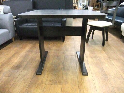 2人掛け ダイニングセット 幅80×奥行80×高さ70cm 椅子（ニトリ）2脚 食卓 テーブル 家具 札幌 厚別店 ダイニングテーブルセット3点セット(DTフィルンOC2 80 MBR/DCフィルン
