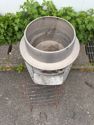 アルミ羽釜かまどセット蒸し釜お釜古民家古民具古道具 レトロアンティー ク