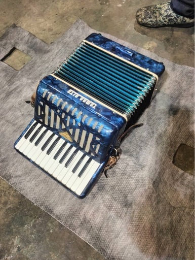 トンボ　TOMBO アコーディオン No.181 青 30鍵盤 ハードケース付き トンボアコーディオン (TCサービス) いわて沼宮内のその他の中古