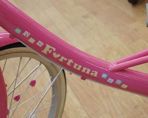 子供用自転車 22インチ 切替なし ピンク Fortuna 女の子 自走式ライト