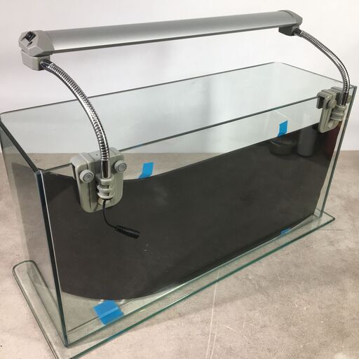 AQUA SYSTEM/アクアシステム 水槽 サイズ約：幅600×奥行200×高さ430mm LEDライト付 26d菊TK