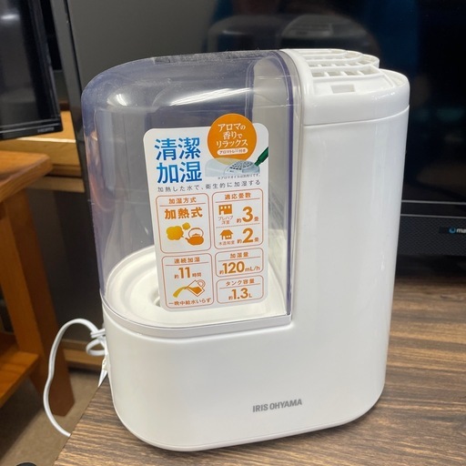 IRIS OHYAMA 2021 加湿器 (錬金堂水戸店) 赤塚の季節、空調家電《加湿