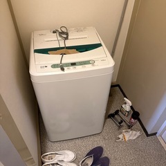冷蔵庫、洗濯機、電子レンジ、三点セットの画像