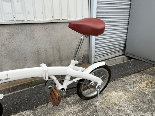 ☆ドリーム2号館☆　ジモティー割引 中古自転車　la coccinelle 折りたたみ自転車/16インチ/ホワイト