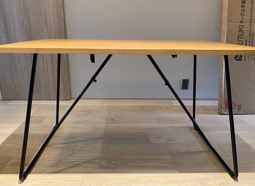無印良品、木製折りたたみテーブル120cm
