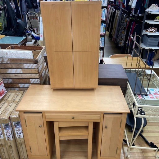 桐製ドレッサー 【リサイクルフカツ岡崎倉庫店】260420YS-31