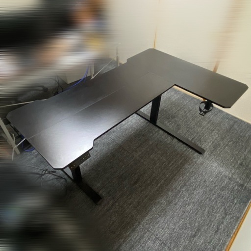 【美品】電動昇降式L字ゲーミングデスク