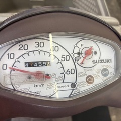 【実動FI！現行同型】レッツバスケット CA4AA型 セル始動OK お買い物に最適！ 便利な前カゴ付の画像