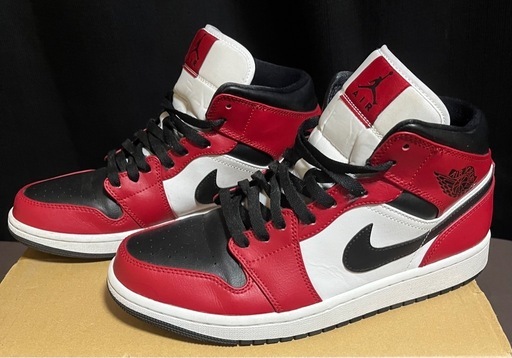 NIKE エアジョーダンMID CHICAGO BLACK TOE シカゴ