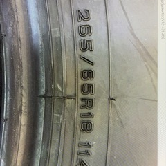 25年 新車外し 265/65R18 ダンロップ タイヤのみ4本の画像