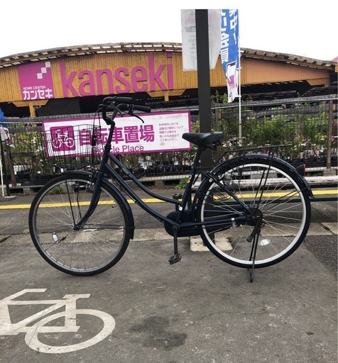 【成約済】【No.10】オシャレなタウン自転車‼︎前後タイヤは新品に交換してその他も整備済み‼︎ 再投稿!】『後輪のタイヤ交換・・チューブ交換済み!』『タイヤ代2026