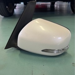 タント カスタム L375S L385S　ウインカー付き ドアミラー 左右セット サイドミラー 運転席側/助手席側 右 左 動作確認OK 白の画像