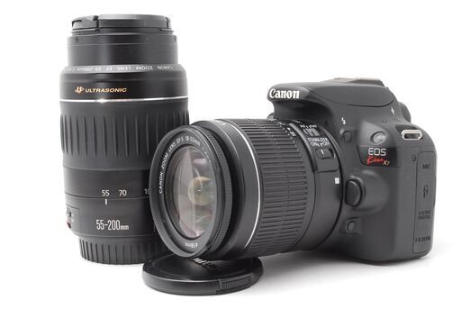 【満足のダブルレンズ】Canon Kiss X7　スマホ転送　タッチパネル　動画