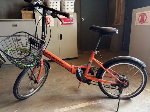 予定あり(タイヤ交換済み)VOLKSWAGEN折りたたみ自転車譲ります 早い者勝ち】Volkswagen 自転車｜ジャンク（タイヤ交換前提）｜即