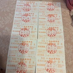 一畑山薬師寺ご霊泉チケット10枚の画像