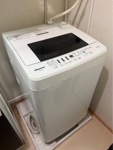 ハイセンス洗濯機4.5kg(2018年製) (青りんご) てだこ浦西の生活家電