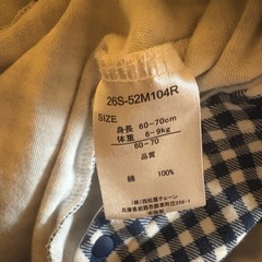 ベビー服　60-70 サイズ　夏物　の画像