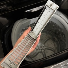 【2021年製/高年式】アイリスオーヤマ 洗濯機 6kg ブラック（IAW-T603BL） 保護フィルム付き★の画像