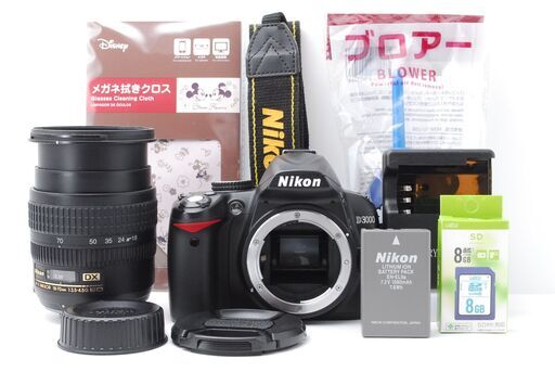 【美品 使用感少なめ】Nikon D3000　スマホ転送　小型軽量　旅行