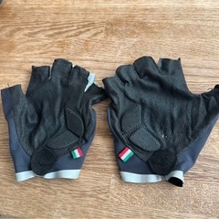 Bianchiハーフフィンガーサマーグローブ　ブラック×シルバーの画像