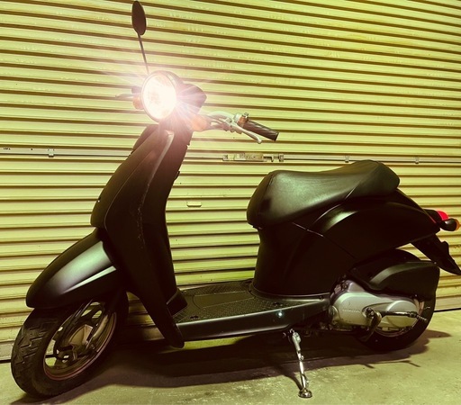 【売約済】実働 バリ溝 ホンダ AF61 トゥデイ 4スト 原付 バイク スクーター ブラック サイドスタンド付き