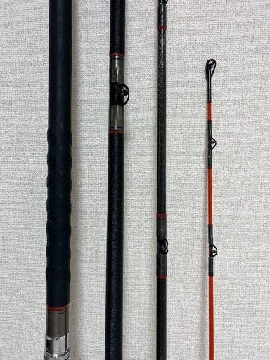 中古美品　カーボウイスカー尖閣100号484 クエ竿