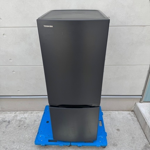 581⭐️2024年製美品★東芝　冷蔵庫　マットブラック　自動霜取り　一人暮らし