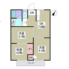 🔥常磐線「常陸多賀」駅、徒歩16分✨通勤通学に便利な立地✨3DK🔥