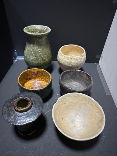 古作 陶器まとめて6点 花器・碗・蓋物 民藝系 侘び寂び