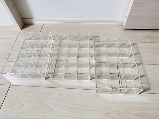 無印良品 廃盤 アクリルケース 3つセットジュエリーボックス  ツイリー ケース コスメボックス　