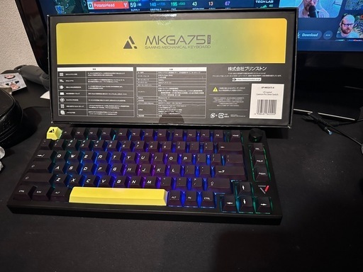 MKGA75 メカニカルキーボード RGB ゲーミングキーボード US配列