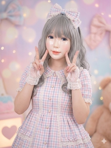 値下げ　春だ！コスプレだ！小顔用 べっぴん　変装マスク　グリーン