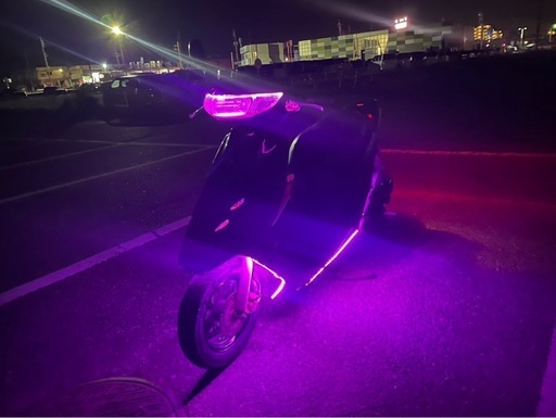 ライブディオ　AF34 DIO SR ZX仕様　フロントディスク　LED2色　青ピンク