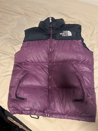 THE NORTH FACE 700フィル ダウンベスト ヌプシ系 紫黒 サイズ90(S) 韓国企画