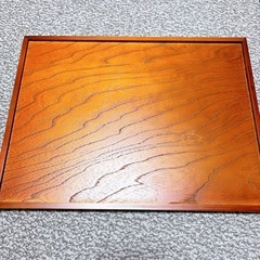 【10セット】おぼん 木製 四角形盆 黒 茶色 2色展開 裏表の画像