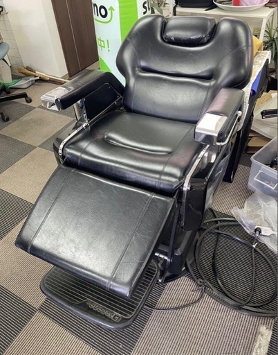 【タカラベルモント3台まとめ売り】電動 理容椅子 PROSTAFF /  879 高級バーバーチェア ブラック ｜ 動作良好 ｜ 仙台市引取限定
