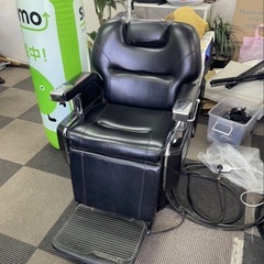 【タカラベルモント3台まとめ売り】電動 理容椅子 PROSTAFF /  879 高級バーバーチェア ブラック ｜ 動作良好 ｜ 仙台市引取限定の画像