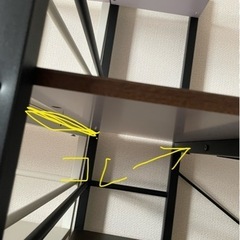 パソコン　デスク　テーブル　勉強机　ブラウン　引き取り早い方希望の画像